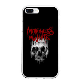 Чехол для iPhone 7Plus/8 Plus матовый с принтом Motionless in White череп в Новосибирске, Силикон | Область печати: задняя сторона чехла, без боковых панелей | miw | motionless in white | гот | готик | готика | готы | группа | индастриал | крис моушнлесс | метал | металл | музыка | райан ситковски | рикки хоррор | черулли