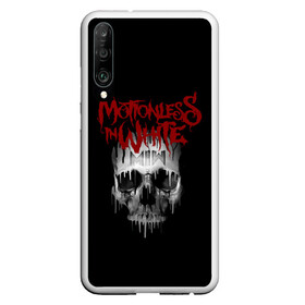 Чехол для Honor P30 с принтом Motionless in White череп в Новосибирске, Силикон | Область печати: задняя сторона чехла, без боковых панелей | Тематика изображения на принте: miw | motionless in white | гот | готик | готика | готы | группа | индастриал | крис моушнлесс | метал | металл | музыка | райан ситковски | рикки хоррор | черулли