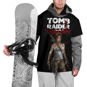 Накидка на куртку 3D с принтом TOMB RAIDER в Новосибирске, 100% полиэстер |  | Тематика изображения на принте: game | girl | gun | lara croft | tomb raider | девушка | игра | оружие | пистолет