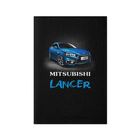 Обложка для паспорта матовая кожа с принтом Mitsubishi Lancer в Новосибирске, натуральная матовая кожа | размер 19,3 х 13,7 см; прозрачные пластиковые крепления | Тематика изображения на принте: auto | lancer | mitsubishi | авто | автомобиль | водитель | лансер | мицубиси | тачка | японец