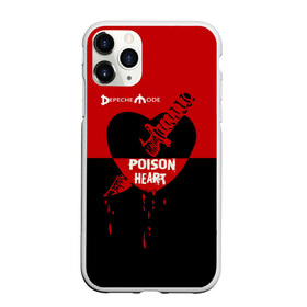 Чехол для iPhone 11 Pro матовый с принтом Poison heart в Новосибирске, Силикон |  | depeche mode | альтернативный | вестник моды | депеш мод | дэйв гаан | индастриал | клинок | красное | кровь капли | мартин гор | музыка | надпись | новая волна | нож | рок | сердце | синти поп | черное