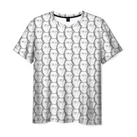 Мужская футболка 3D с принтом OnePunchMan в Новосибирске, 100% полиэфир | прямой крой, круглый вырез горловины, длина до линии бедер | anime | onepunchman | saitama | аниме | ванпанчмен | сайтама