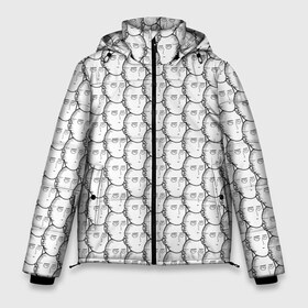 Мужская зимняя куртка 3D с принтом OnePunchMan в Новосибирске, верх — 100% полиэстер; подкладка — 100% полиэстер; утеплитель — 100% полиэстер | длина ниже бедра, свободный силуэт Оверсайз. Есть воротник-стойка, отстегивающийся капюшон и ветрозащитная планка. 

Боковые карманы с листочкой на кнопках и внутренний карман на молнии. | anime | onepunchman | saitama | аниме | ванпанчмен | сайтама