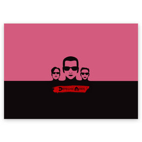 Поздравительная открытка с принтом Группа Depeche Mode в Новосибирске, 100% бумага | плотность бумаги 280 г/м2, матовая, на обратной стороне линовка и место для марки
 | depeche mode | альтернативный | вестник моды | голова | депеш мод | дэйв гаан | индастриал | мартин гор | музыка | надпись | новая волна | очки | рок | синти поп | электроник | энди флетчер