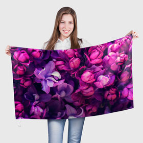 Флаг 3D с принтом Тюльпановый сад в Новосибирске, 100% полиэстер | плотность ткани — 95 г/м2, размер — 67 х 109 см. Принт наносится с одной стороны | Тематика изображения на принте: flower | краски | природа | розы | тюльпаны | цветы