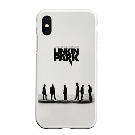 Чехол для iPhone XS Max матовый с принтом Группа Linkin Park в Новосибирске, Силикон | Область печати: задняя сторона чехла, без боковых панелей | bennington | chester | linkin park | альтернативный метал | альтернативный рок | беннингтон | группа | линкин парк | музыкант | ню метал | певец | рок | рэп | рэп рок | честер | электроник рок