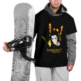 Накидка на куртку 3D с принтом Evanescence рука в Новосибирске, 100% полиэстер |  | Тематика изображения на принте: 