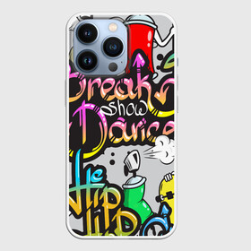 Чехол для iPhone 13 Pro с принтом Graffiti в Новосибирске,  |  | break | dance | graffiti | hip hop | rap | граффити | рэп | скейтборд | хип хоп