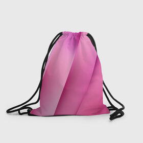 Рюкзак-мешок 3D с принтом Pink lines в Новосибирске, 100% полиэстер | плотность ткани — 200 г/м2, размер — 35 х 45 см; лямки — толстые шнурки, застежка на шнуровке, без карманов и подкладки | pink | абстракция | геометрия | линии | розовый | текстура