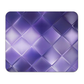 Коврик прямоугольный с принтом Фиолетовые грани в Новосибирске, натуральный каучук | размер 230 х 185 мм; запечатка лицевой стороны | абстракция | геометрия | квадрат | текстура | фиолетовый