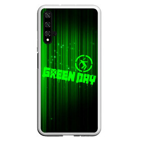 Чехол для Honor 20 с принтом Green Day лучи в Новосибирске, Силикон | Область печати: задняя сторона чехла, без боковых панелей | Тематика изображения на принте: american idiot | green day | альтернативный | билли джо армстронг | грин дей | группа | зелёный день | майк дёрнт | музыка | надпись | панк | поп | поппанк | рок | тре кул