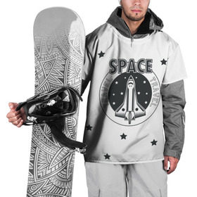 Накидка на куртку 3D с принтом Space travel в Новосибирске, 100% полиэстер |  | Тематика изображения на принте: 