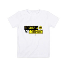 Детская футболка хлопок с принтом Borussia Dortmund - New Design 2018 в Новосибирске, 100% хлопок | круглый вырез горловины, полуприлегающий силуэт, длина до линии бедер | боруссия дортмунд