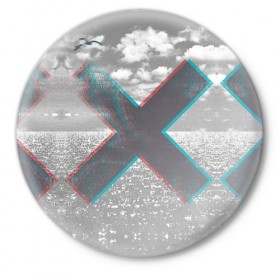 Значок с принтом The XX в Новосибирске,  металл | круглая форма, металлическая застежка в виде булавки | Тематика изображения на принте: the xx | xx | инди поп