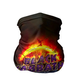 Бандана-труба 3D с принтом Black Sabbath земля в огне в Новосибирске, 100% полиэстер, ткань с особыми свойствами — Activecool | плотность 150‒180 г/м2; хорошо тянется, но сохраняет форму | black sabbath | группа | метал | надпись | оззи | осборн | хард рок | хеви метал