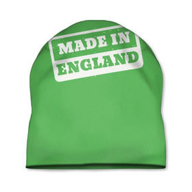 Шапка 3D с принтом Made in England в Новосибирске, 100% полиэстер | универсальный размер, печать по всей поверхности изделия | англия | надпись | сделано | страна | турист