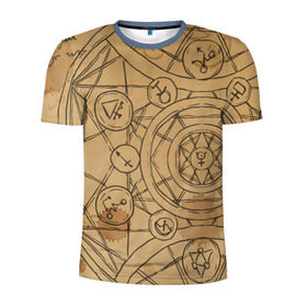 Мужская футболка 3D спортивная с принтом Код да Винчи в Новосибирске, 100% полиэстер с улучшенными характеристиками | приталенный силуэт, круглая горловина, широкие плечи, сужается к линии бедра | загадки | знаки | история | культура | майя | надпись | тайна