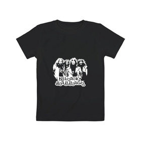 Детская футболка хлопок с принтом Группа Black Sabbath в Новосибирске, 100% хлопок | круглый вырез горловины, полуприлегающий силуэт, длина до линии бедер | Тематика изображения на принте: 