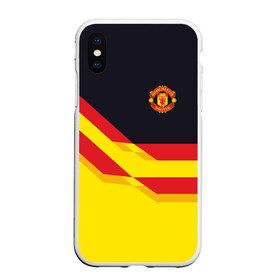 Чехол для iPhone XS Max матовый с принтом Manchester United в Новосибирске, Силикон | Область печати: задняя сторона чехла, без боковых панелей | манчестер юнайтед | эмблема