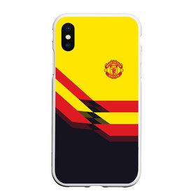 Чехол для iPhone XS Max матовый с принтом Manchester United #5 в Новосибирске, Силикон | Область печати: задняя сторона чехла, без боковых панелей | манчестер юнайтед | эмблема