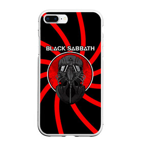 Чехол для iPhone 7Plus/8 Plus матовый с принтом Солдат Black Sabbath в Новосибирске, Силикон | Область печати: задняя сторона чехла, без боковых панелей | Тематика изображения на принте: black sabbath | ozzy osbourne | альбом | билл уорд | гизер батлер | группа | летчик | метал | музыка | надпись | оззи | осборн | песни | рок | тони айомми | хард рок | хеви метал | шлем