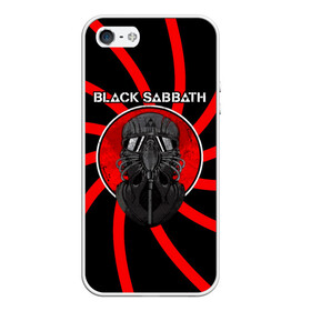 Чехол для iPhone 5/5S матовый с принтом Солдат Black Sabbath в Новосибирске, Силикон | Область печати: задняя сторона чехла, без боковых панелей | black sabbath | ozzy osbourne | альбом | билл уорд | гизер батлер | группа | летчик | метал | музыка | надпись | оззи | осборн | песни | рок | тони айомми | хард рок | хеви метал | шлем