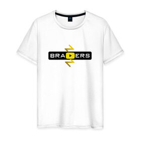 Мужская футболка хлопок с принтом Brazzers Video в Новосибирске, 100% хлопок | прямой крой, круглый вырез горловины, длина до линии бедер, слегка спущенное плечо. | brazzers | бразерс | браззерс | видео