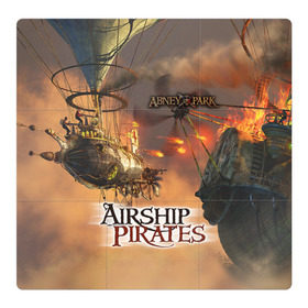 Магнитный плакат 3Х3 с принтом Airship pirates в Новосибирске, Полимерный материал с магнитным слоем | 9 деталей размером 9*9 см | steampunk