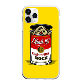 Чехол для iPhone 11 Pro матовый с принтом Crappy punk rock в Новосибирске, Силикон |  | blink | альтернативный | банка | блинк | группа | заяц | марк хоппус | музыка | мэтт скиба | надпись | панк | панк рок | песни | поп | рок | скейт | смайл | смайлик | трэвис баркер