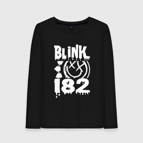 Женский лонгслив хлопок с принтом Blink-182 в Новосибирске, 100% хлопок |  | blink | альтернативный рок | блинк | группа | марк хоппус | музыка | мэтт скиба | надпись | панк | панк рок | песни | поп панк | рок | скейт панк | смайл | смайлик | трэвис баркер