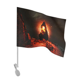 Флаг для автомобиля с принтом Ведьмак 3 / The Witcher 3 в Новосибирске, 100% полиэстер | Размер: 30*21 см | the | wather | wild hun | амулет | ведьмак | видьмак | геральт | девушки | дикая | охота