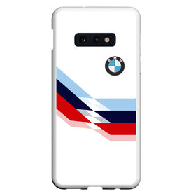 Чехол для Samsung S10E с принтом Бмв Bmw White в Новосибирске, Силикон | Область печати: задняя сторона чехла, без боковых панелей | Тематика изображения на принте: bmw | автомобиль | автомобильные | бмв | лучшие | марка | машины | мужчинам | патриот | подарок | прикольные | тренд | фанат | флаг