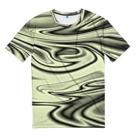 Мужская футболка 3D с принтом Серый узор в Новосибирске, 100% полиэфир | прямой крой, круглый вырез горловины, длина до линии бедер | color | paint | абстракция | абстракция красок | краска | разводы | разводы красок | цветные краски | яркие краски