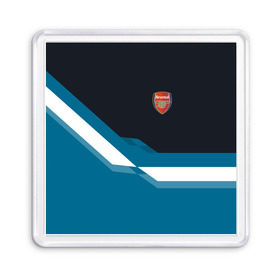 Магнит 55*55 с принтом Арсенал / FC Arsenal 2018 #1 в Новосибирске, Пластик | Размер: 65*65 мм; Размер печати: 55*55 мм | fc | геометрия | эмблема