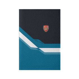Обложка для паспорта матовая кожа с принтом Арсенал / FC Arsenal 2018 #1 в Новосибирске, натуральная матовая кожа | размер 19,3 х 13,7 см; прозрачные пластиковые крепления | Тематика изображения на принте: fc | геометрия | эмблема