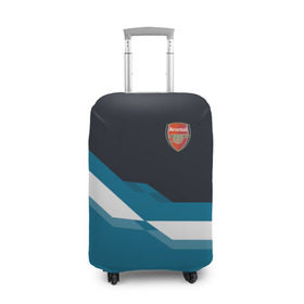 Чехол для чемодана 3D с принтом Арсенал / FC Arsenal 2018 #1 в Новосибирске, 86% полиэфир, 14% спандекс | двустороннее нанесение принта, прорези для ручек и колес | fc | геометрия | эмблема