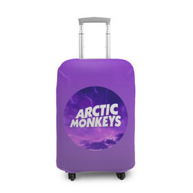Чехол для чемодана 3D с принтом Arctic Monkeys в Новосибирске, 86% полиэфир, 14% спандекс | двустороннее нанесение принта, прорези для ручек и колес | алекс тёрнер | арктик | арктические мартышки | гаражный | группа | джейми кук | инди рок | манкис | музыка | мэтт хелдер | ник о мэлли | обезьяна | постпанк ривайвл | психоделический | рок