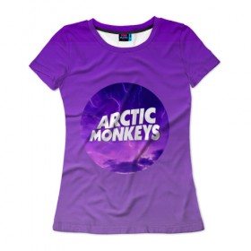 Женская футболка 3D с принтом Arctic Monkeys в Новосибирске, 100% полиэфир ( синтетическое хлопкоподобное полотно) | прямой крой, круглый вырез горловины, длина до линии бедер | алекс тёрнер | арктик | арктические мартышки | гаражный | группа | джейми кук | инди рок | манкис | музыка | мэтт хелдер | ник о мэлли | обезьяна | постпанк ривайвл | психоделический | рок