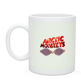 Кружка с принтом Arctic Monkeys в Новосибирске, керамика | объем — 330 мл, диаметр — 80 мм. Принт наносится на бока кружки, можно сделать два разных изображения | 