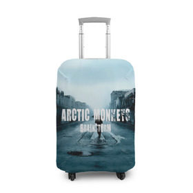 Чехол для чемодана 3D с принтом Arctic Monkeys brainstorm в Новосибирске, 86% полиэфир, 14% спандекс | двустороннее нанесение принта, прорези для ручек и колес | алекс тёрнер | арктик | арктические мартышки | гаражный | группа | джейми кук | инди рок | манкис | музыка | мэтт хелдер | ник о мэлли | обезьяна | постпанк ривайвл | психоделический | рок