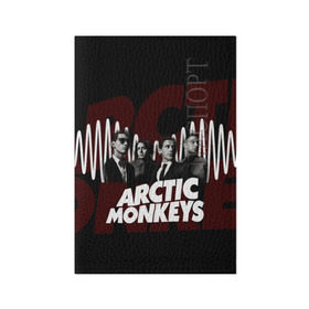 Обложка для паспорта матовая кожа с принтом Группа Arctic Monkeys в Новосибирске, натуральная матовая кожа | размер 19,3 х 13,7 см; прозрачные пластиковые крепления | Тематика изображения на принте: алекс тёрнер | арктик | арктические мартышки | гаражный | группа | дж ейми кук | инди рок | манкис | музыка | мэтт хелдер | ник о мэлли | обезьяна | постпанк ривайвл | психоделический | рок