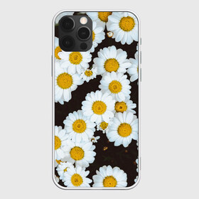 Чехол для iPhone 12 Pro Max с принтом Аромашки в Новосибирске, Силикон |  | Тематика изображения на принте: белый | желтый | красивые | красота | мода | модные | природа | растения | ромашка | ромашки | текстура | тренды | цветы