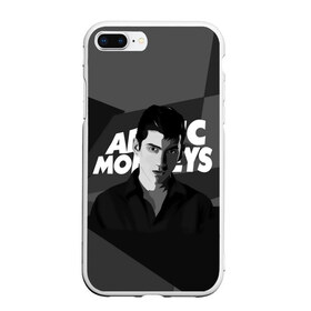 Чехол для iPhone 7Plus/8 Plus матовый с принтом Солист Arctic Monkeys в Новосибирске, Силикон | Область печати: задняя сторона чехла, без боковых панелей | Тематика изображения на принте: arc | алекс тёрнер | арктик | арктические мартышки | гаражный | группа | джейми кук | инди рок | манкис | музыка | мэтт хелдер | ник о мэлли | обезьяна | постпанк ривайвл | психоделический | рок