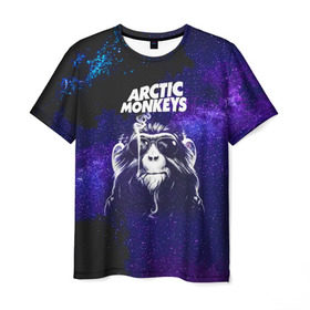 Мужская футболка 3D с принтом Arctic Monkeys в Новосибирске, 100% полиэфир | прямой крой, круглый вырез горловины, длина до линии бедер | алекс тёрнер | арктик | арктические мартышки | гаражный | группа | джейми кук | инди рок | манкис | музыка | мэтт хелдер | ник о мэлли | обезьяна | постпанк ривайвл | психоделический | рок