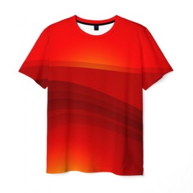 Мужская футболка 3D с принтом Red line Fire в Новосибирске, 100% полиэфир | прямой крой, круглый вырез горловины, длина до линии бедер | fire | абстракция | геометрия | красный | линии | огонь | пекло | полосы | узоры | ярость