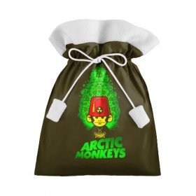 Подарочный 3D мешок с принтом Arctic Monkeys обезьянка в Новосибирске, 100% полиэстер | Размер: 29*39 см | Тематика изображения на принте: 