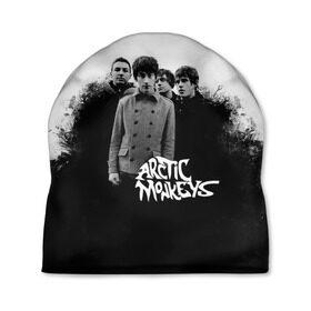 Шапка 3D с принтом Группа Arctic Monkeys в Новосибирске, 100% полиэстер | универсальный размер, печать по всей поверхности изделия | arctic monkeys обезьянка