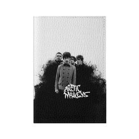 Обложка для паспорта матовая кожа с принтом Группа Arctic Monkeys в Новосибирске, натуральная матовая кожа | размер 19,3 х 13,7 см; прозрачные пластиковые крепления | arctic monkeys обезьянка