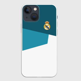 Чехол для iPhone 13 mini с принтом Real Madrid 2018 5 в Новосибирске,  |  | Тематика изображения на принте: fc | football | football club | real madrid | sport | реал мадрид | спорт | спортивные | униформа | фк | футбол | футбольный клуб