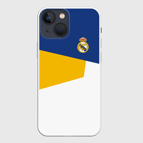 Чехол для iPhone 13 mini с принтом REAL MADRID GEOMETRY SPORT в Новосибирске,  |  | emirates | fc | real madrid | клуб | мяч | реал мадрид